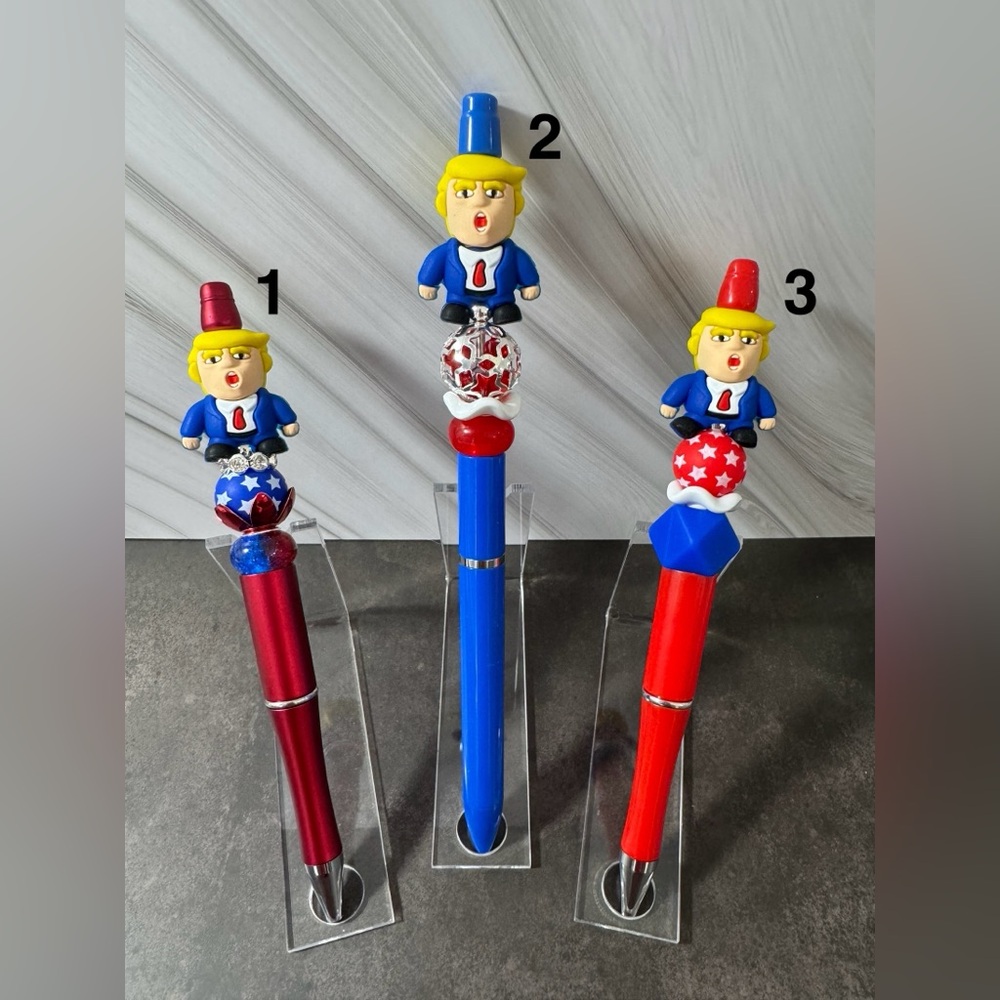 Trump Beaded Pens, President Trump Pen, Beaded Pens